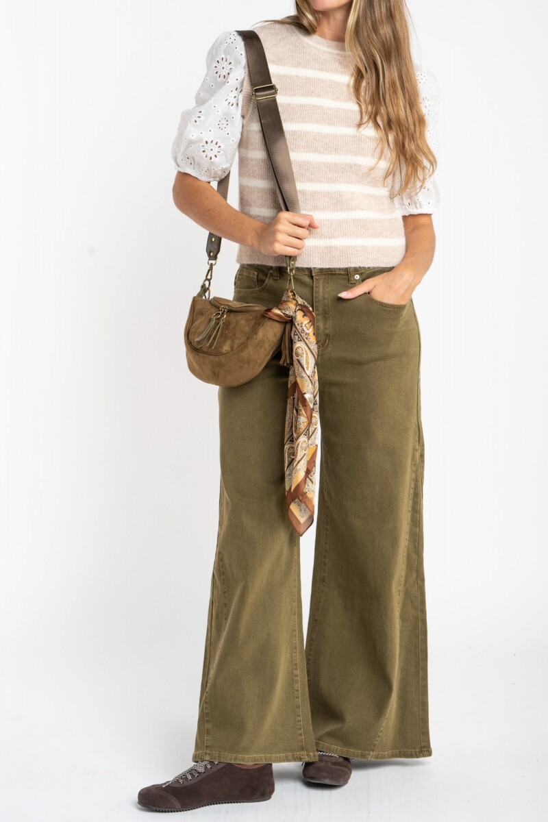 Chaleco Tejido Rayado Nacar