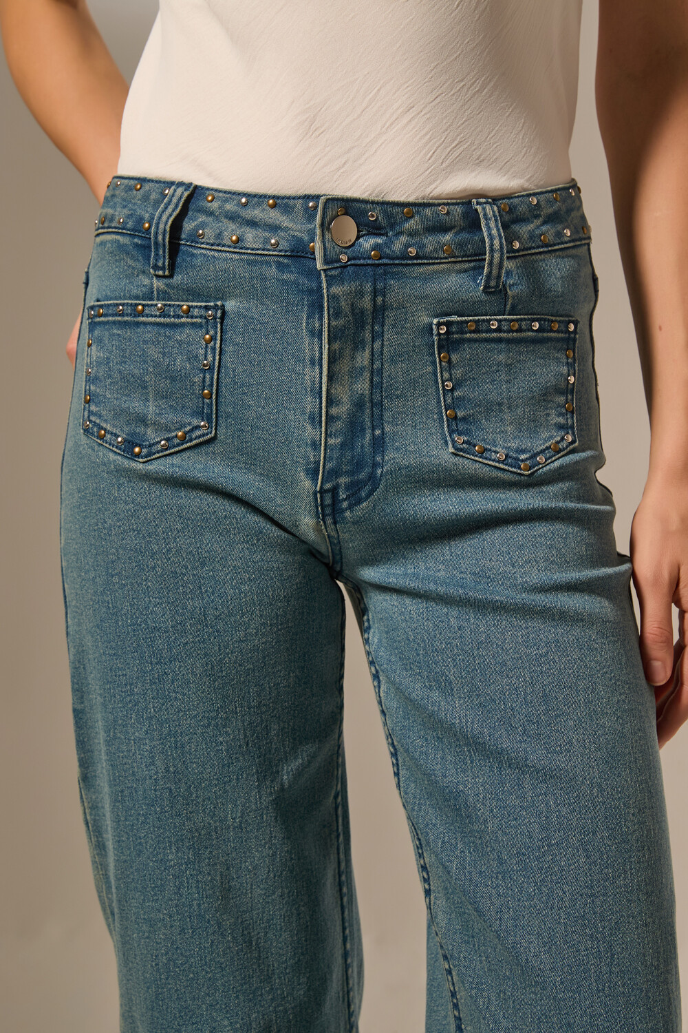 Pantalon Hilla Azul Grisaceo