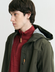 300550 CAMPERA HARRINGTON LABEL Verde