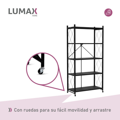 Estante Rack Plegable Lumax Metalico 5 Repisas Estante Rack Plegable Lumax Metalico 5 Repisas