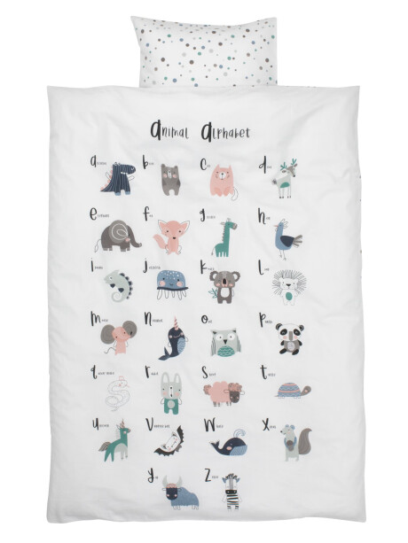 Juego funda nórdica junior ALICE 100x140 verde Juego funda nórdica junior ALICE 100x140 verde