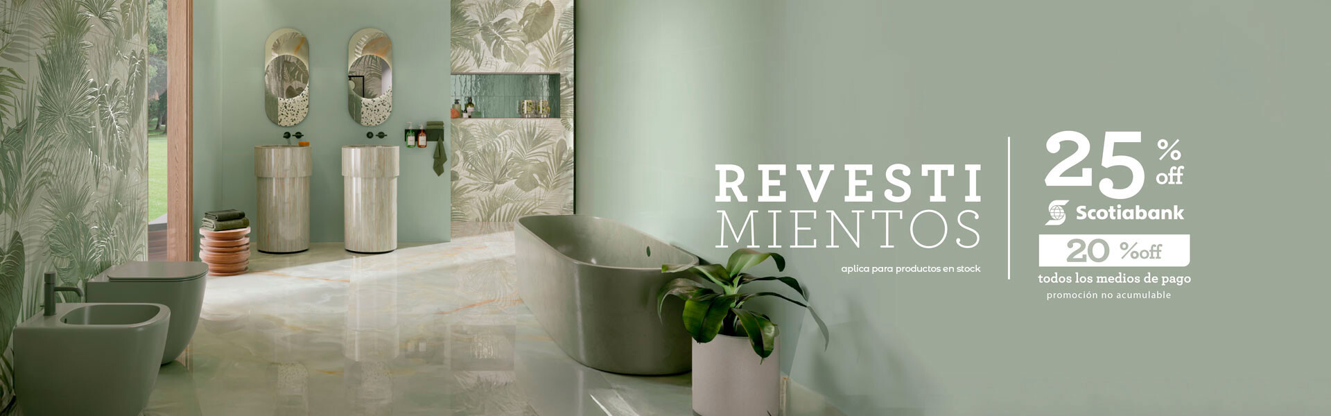 Scotia 25% off en pisos y revestimientos