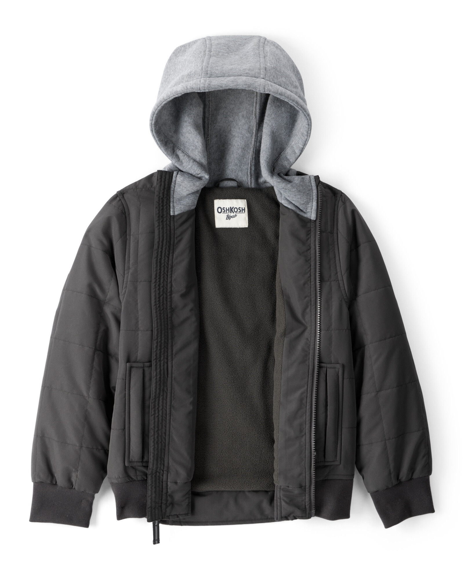 Campera bomber resistente al agua, negra Sin color