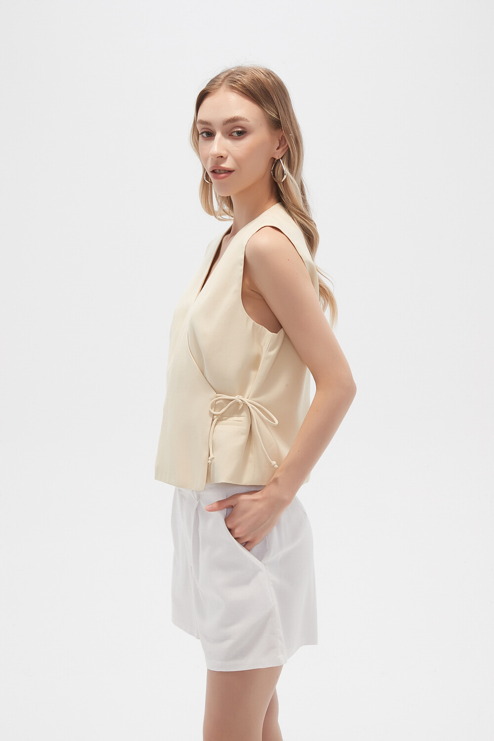 Chaleco Fusta Amarillo Palido