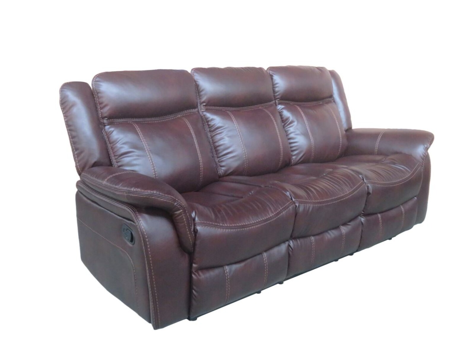 Sofá recliner 3 cuerpos Leather Air SM Home 