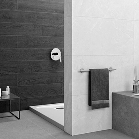 DUCHA DE EMPOTRAR MONOCOMANDO CROMO BRILLO LINEA URBAN CROMO