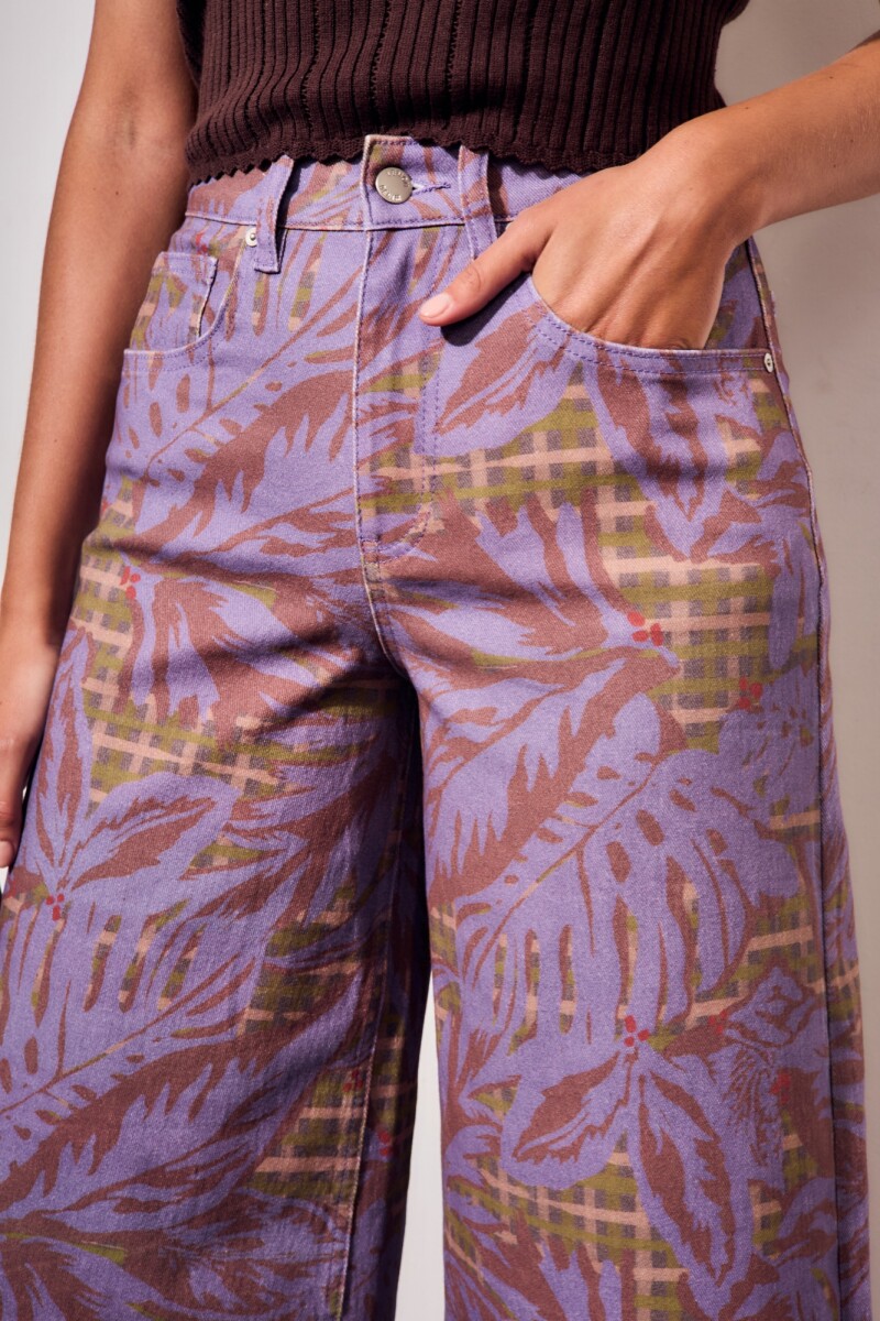 Jean Wide Leg Print