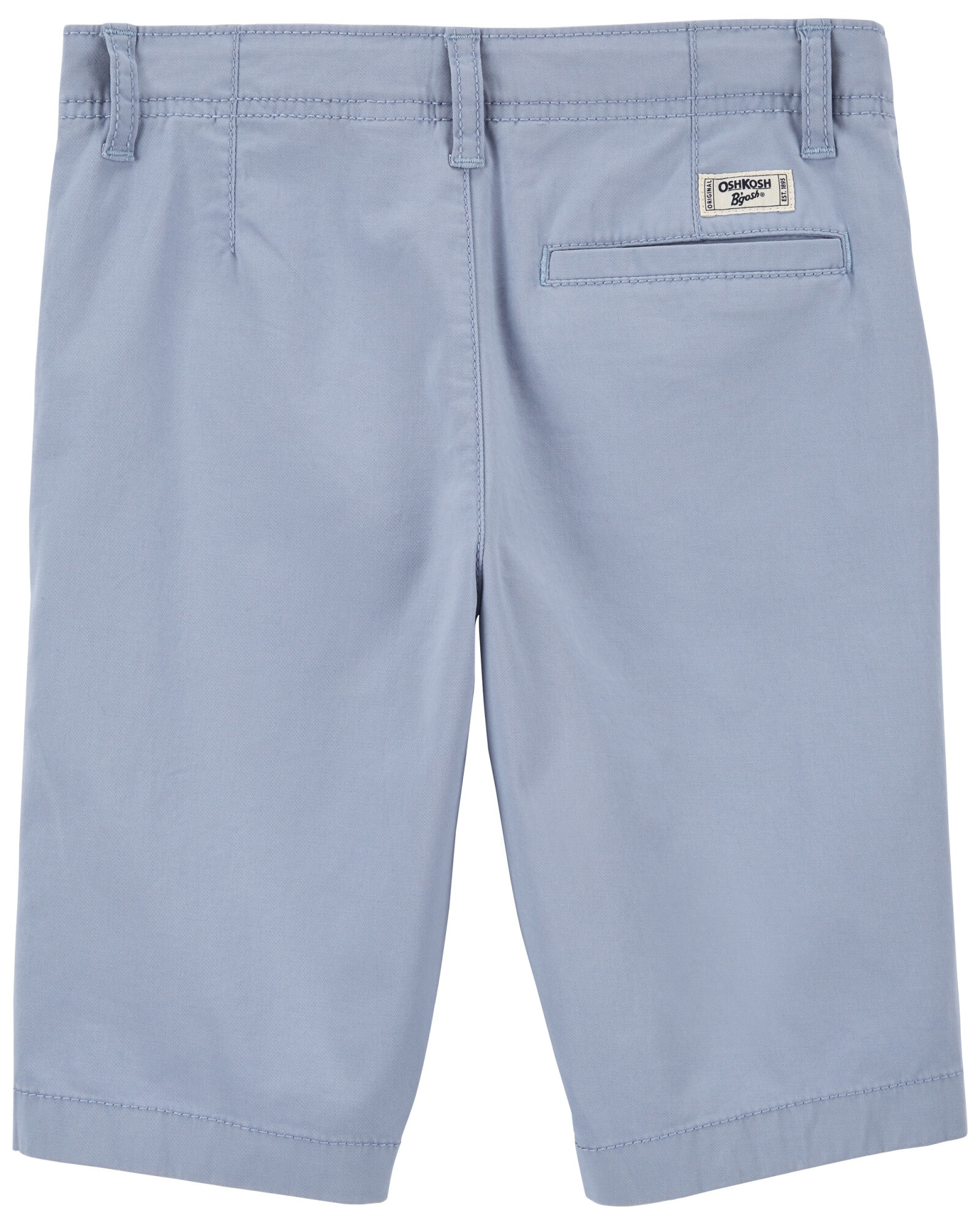 Bermuda de algodón clásica azul. Talles 6-14 Sin color