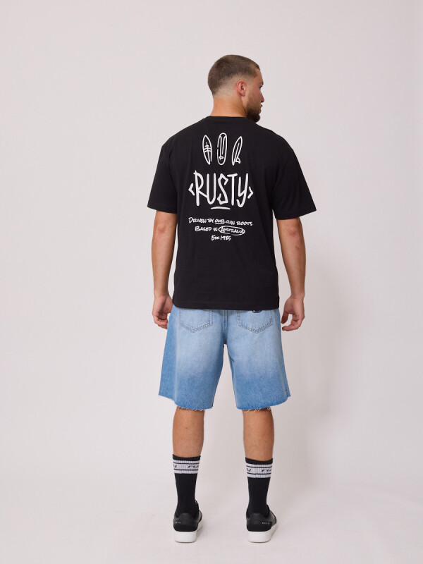 T-SHIRT ROKAI RUSTY Negro