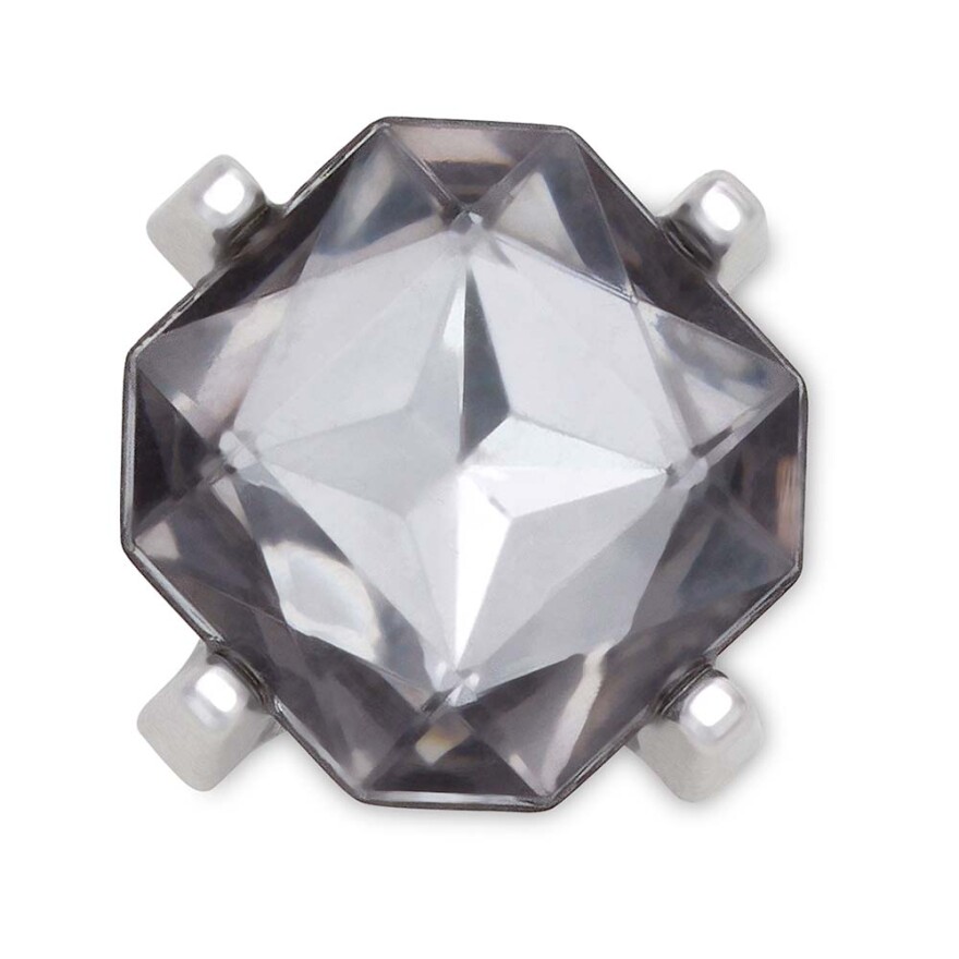 Jibbitz Charcoal Square Gem Multicolor