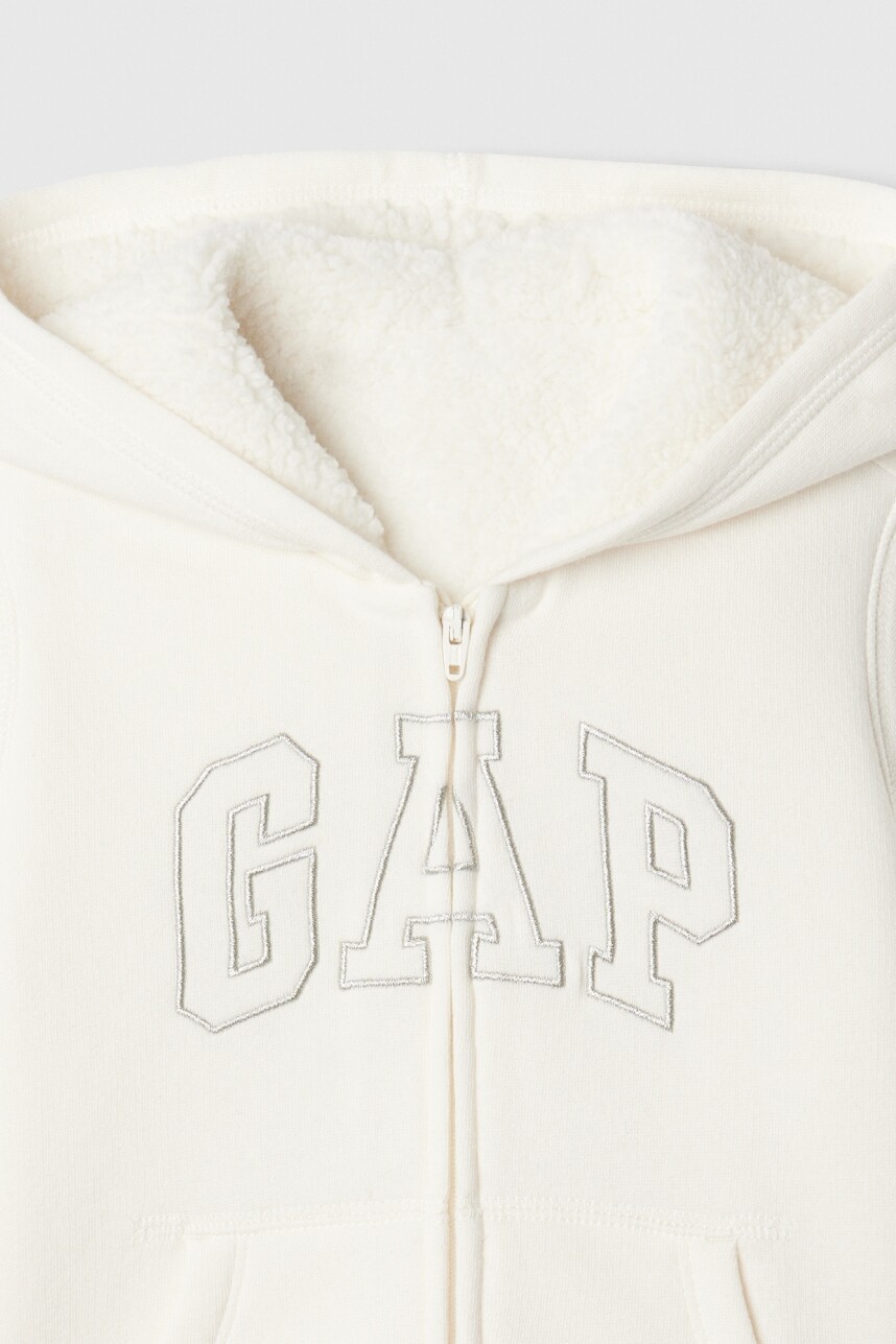 Canguro Con Corderito Logo Gap Toddler Niña Ivory Frost