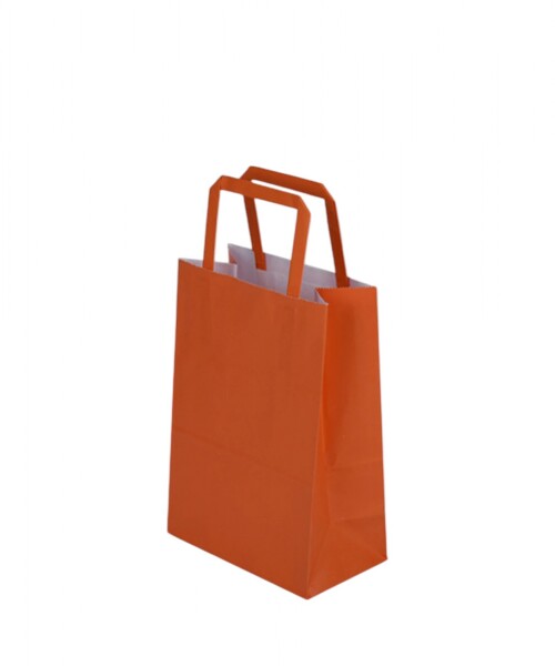 Bolsa lisa acuario 14x08x20 cm NARANJA