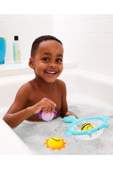Juego de pesca con calderin para el baño del bebe 0