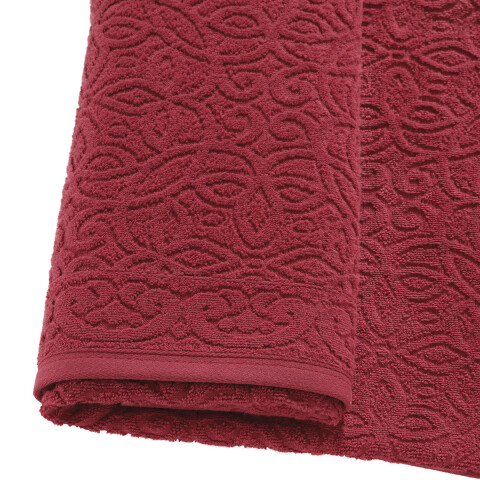 Toalla Mano Dohler Jacquard Provenza 50 x 90 cm 100% Algodón CARMIN