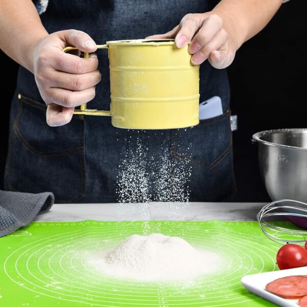 Alfombra De Silicona Para Repostería Pasteleria Con Medidas Color Variante Verde