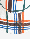 Sombreros verano Piluso Reversible Liso Y Con Estampa Cuadrille - Combinacion Multicolor