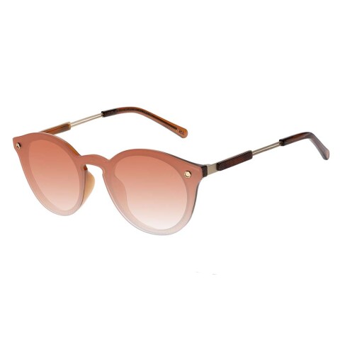 Lentes De Sol Chilli Beans Redondo - Unisex Naranja/Marrón