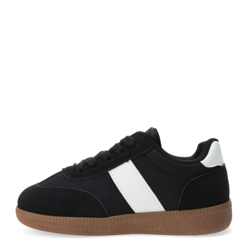 Championes de Niño Croco Kids ZAGA acordonado Negro