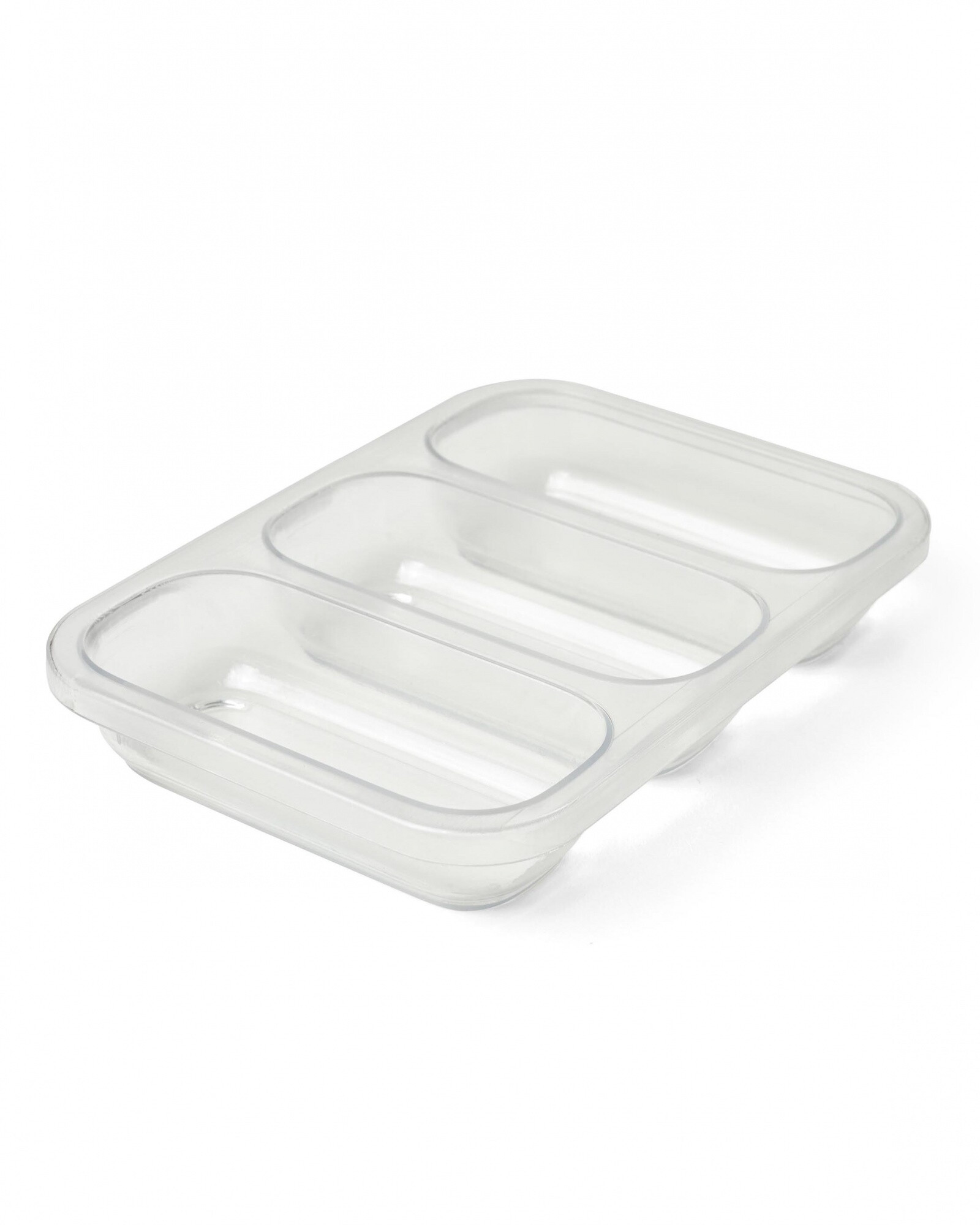 Set tres tuppers aptos para freezer y microondas 177ml Sin color