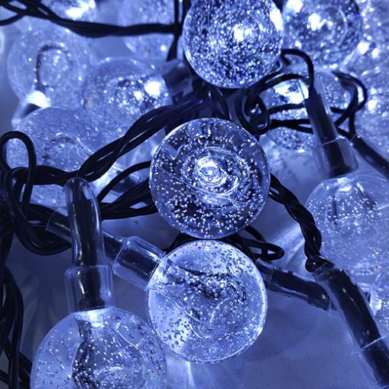 Guía de Luces Fria Solar LED 30 Bolitas Guía de Luces Fria Solar LED 30 Bolitas