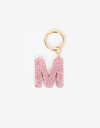 Llavero Strass Llavero Letra "m" De Strass - Fucsia Medio