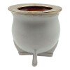 Mate Camionero con apliques en bronce - ALPACA 22 blancouniforme