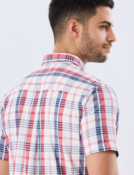 CAMISA SPORT CUADROS Rojo