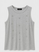 Musculosa Diva Gris