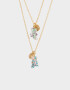 Collares para compartir Animalito Set De Collares Para Compartir Bff - Dorado