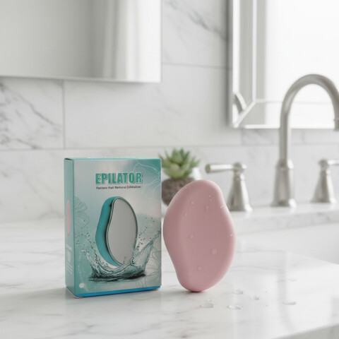 Depiladora Corporal Exfoliante Indolora Removedora de Vellos Color Rosado