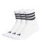 Medias Unisex Adidas 3 Tiras X3 Blanco - Negro