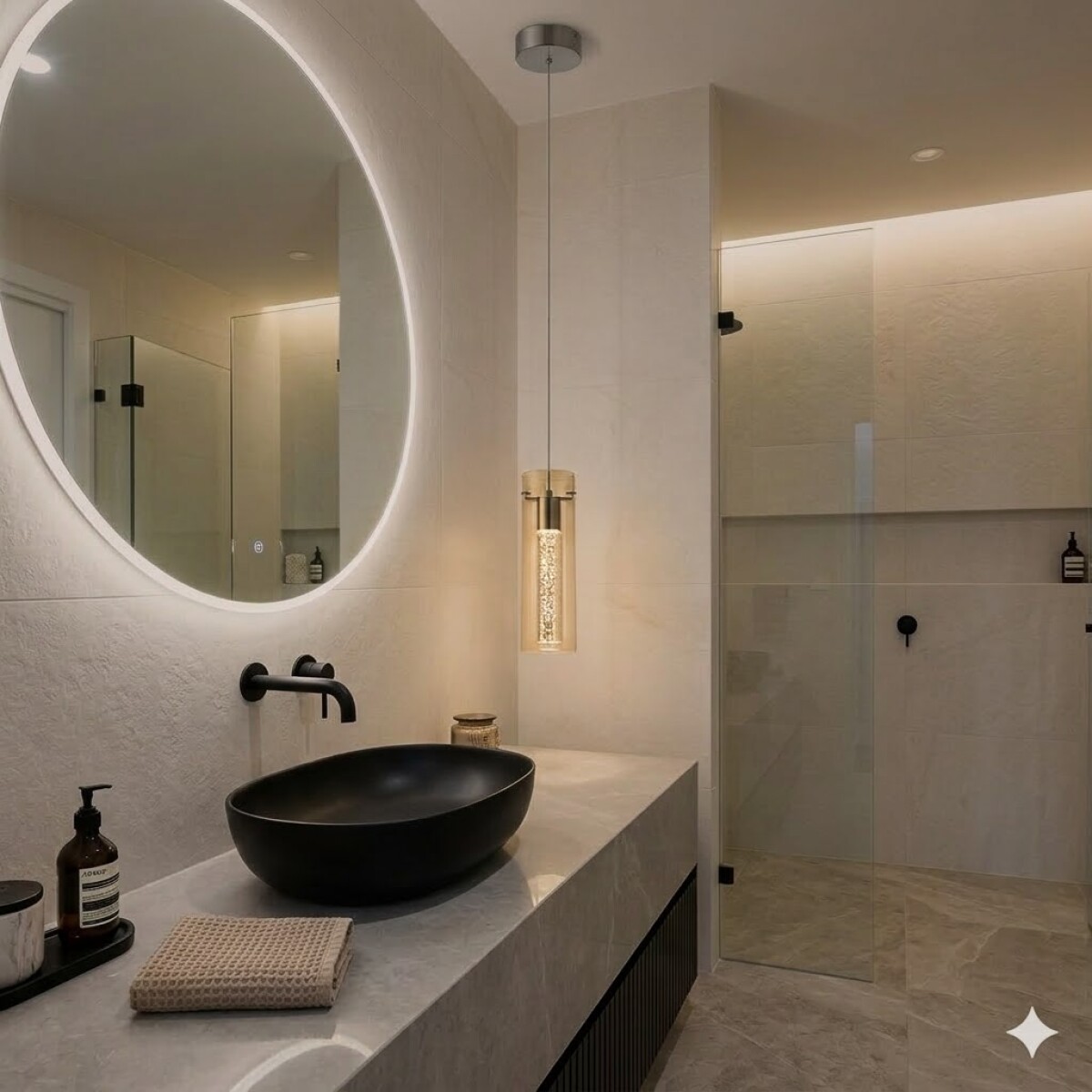 Colgante led cilindro efecto agua 5W 