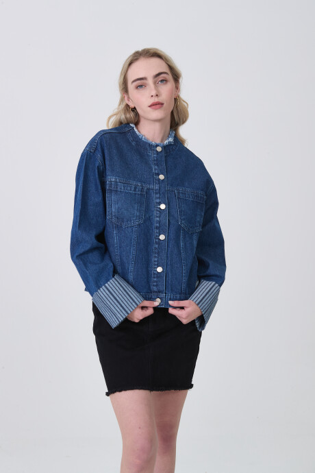 Campera Yanel Azul Medio