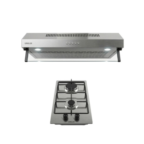 Extractor Purificador Nubia 60CM de Acero Inoxidable Pack De Extractor Purificador Nubia + Anafe A Gas Vulcano Duo 2 Acero Inoxidable