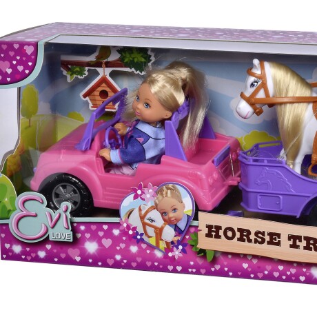 Set Muñeca Evi Love Con Trailer Y Caballo 001