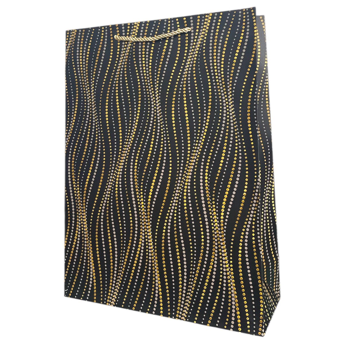 Bolsa Top Grande - Diseño Puntillismo Negra 