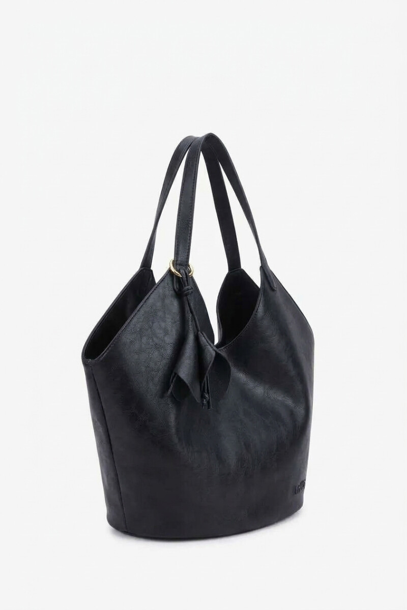 Cartera tote hobo negro