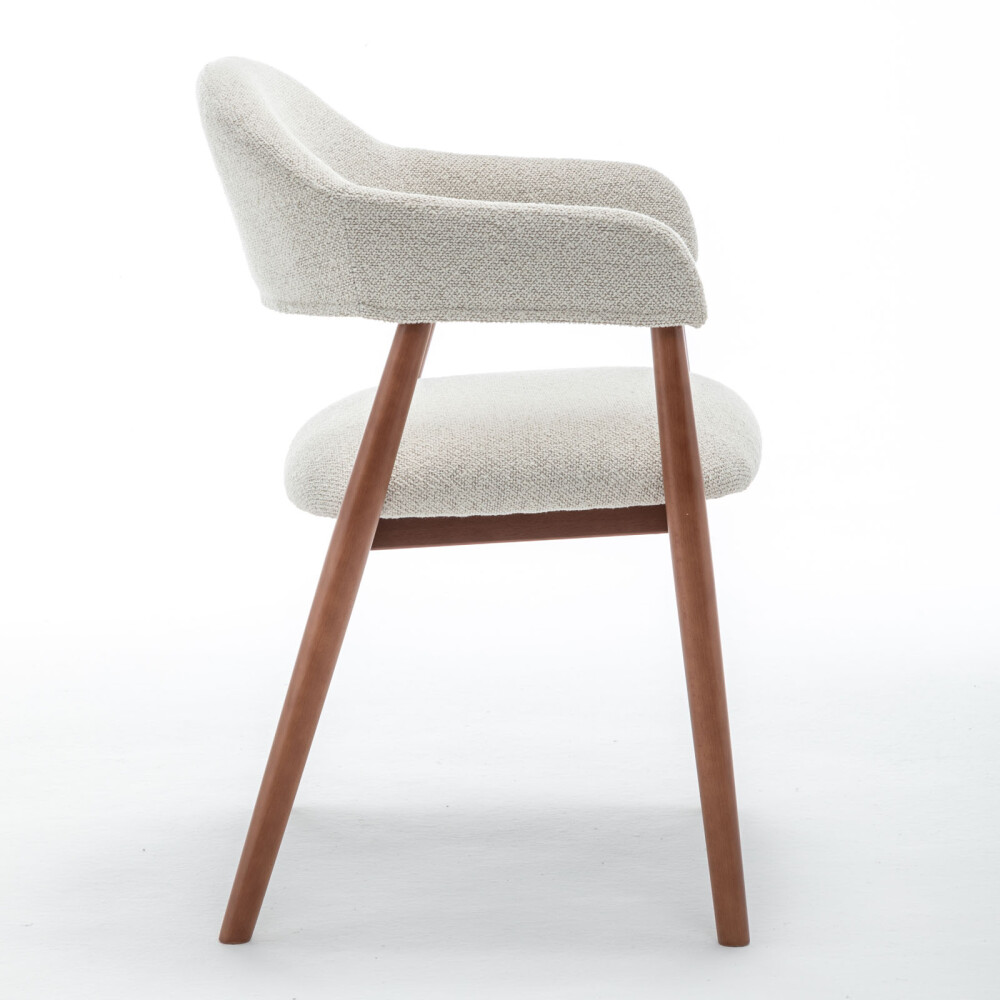 BUTACA DE COMEDOR MADERA NATURAL-BEIGE MARINA