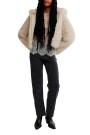 CHAQUETA PELO Marfil