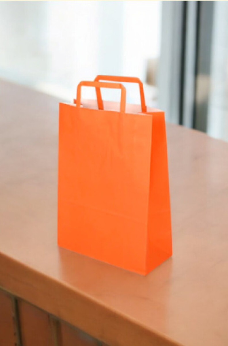 Bolsa lisa acuario 22x10x30 cm - NARANJA 