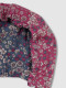 Capota Reversible De Flores Azul Viejo