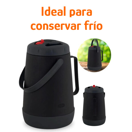 Jarra Térmica Mor Camp 2,5L Frío/Calor PicoVertedor Portatil Negro