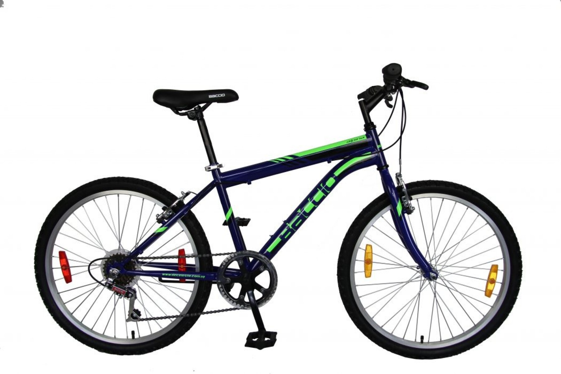 Baccio Alpina Man R.24" – Bicicleta MTB con Transmisión de 6 Velocidades y Componentes de Alta Calidad 