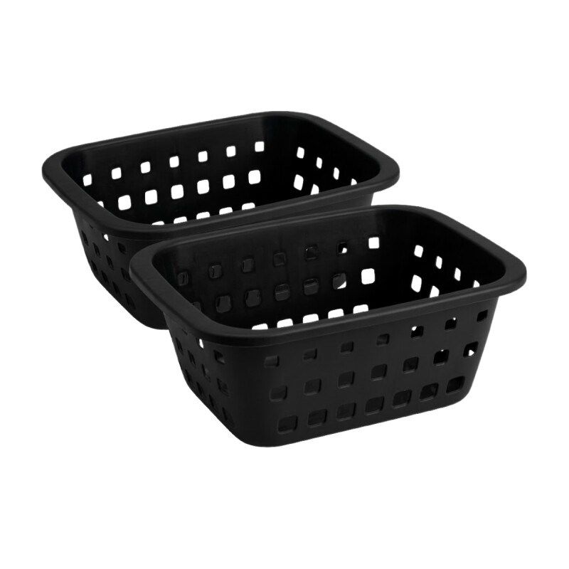 Set x2 Cesto pequeño 1,4 lts NEGRO