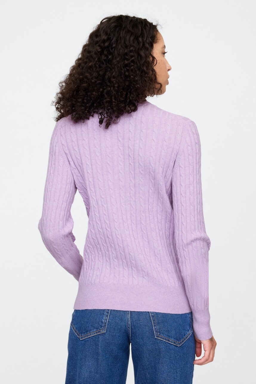 Buzo Cashsoft Cuello Redondo Mujer Lilac Symp Htr B5647