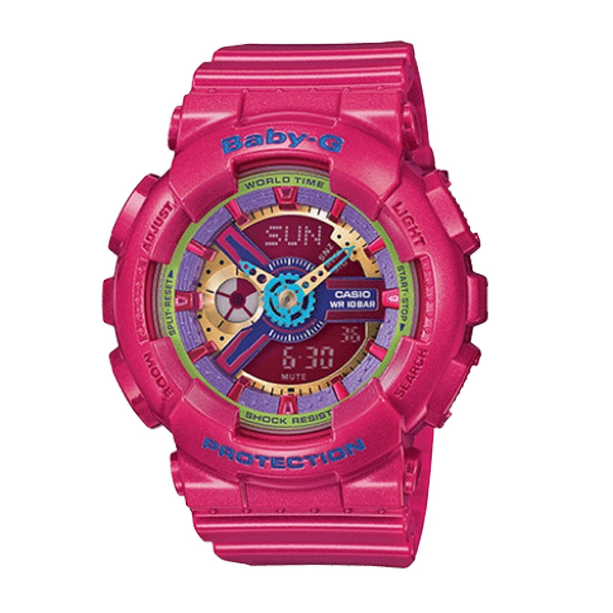 Reloj CASIO BA112-4ADR en Resina Rosa 
