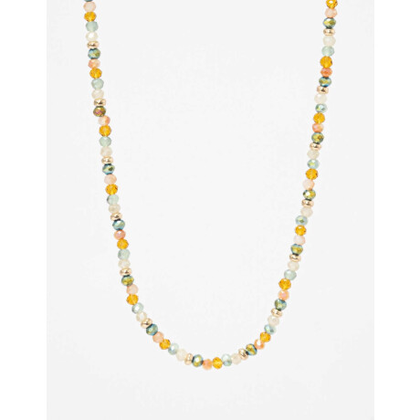 Collar De Beads Facetados Combinacion Multicolor