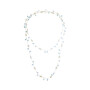 Collar Cadena Karvik Aguamatina Y Piedra De La Luna Plata 925 0