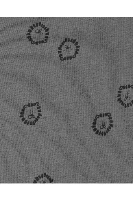 Pack cuatro bodies de algodón, manga larga, diseño safari Sin color