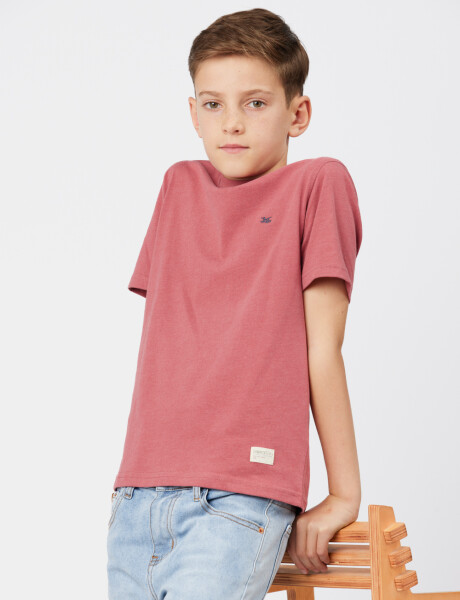 REMERA BÁSICA DE ALGODÓN Ladrillo